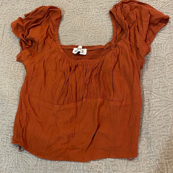 Deep Rust Color Tops Hollister | Tops | Rust Colored Summer Top | Poshmark